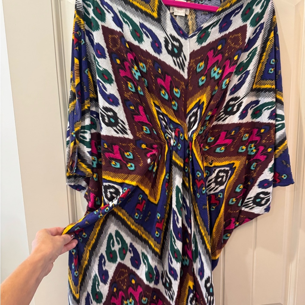 Torn by Ronny Kobo Colorful Geometric Patterned Dress